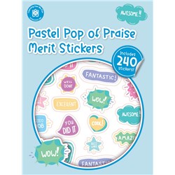 Pop of Praise Pastel Merit Sticker Book